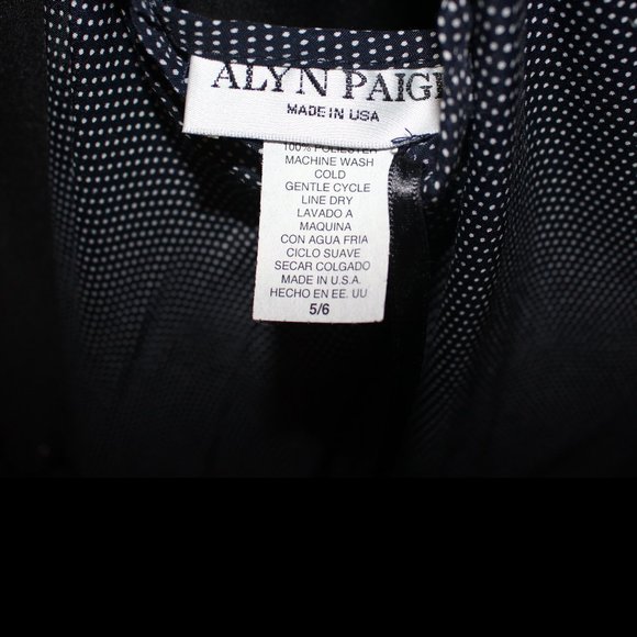 Alyn Paige Navy Polka Dot Dress - Picture 11 of 11